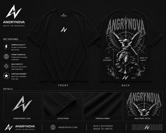 Newly branded Angry Nova black top wear